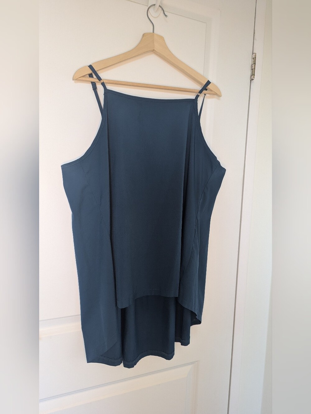 EMERY ROSE Slate Blue High-Low Layered Cami Tank Top - Size 1XL